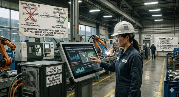 Sovereign AI for Manufacturing: Why ERP-Adjacent Workflows Are Leaving the Public Cloud