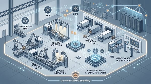 Manufacturing AI layer linking plant and finance workflows